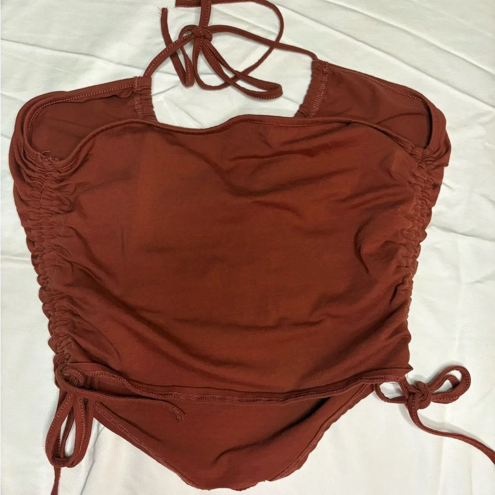 Rust Halter Top - Picture 3 of 3